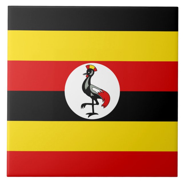 Azulejo Bandera de Uganda (Frente)
