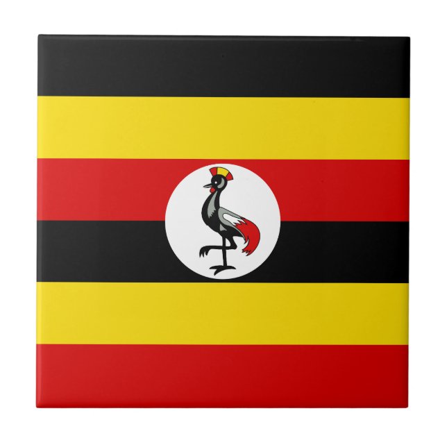 Azulejo Bandera de Uganda (Frente)