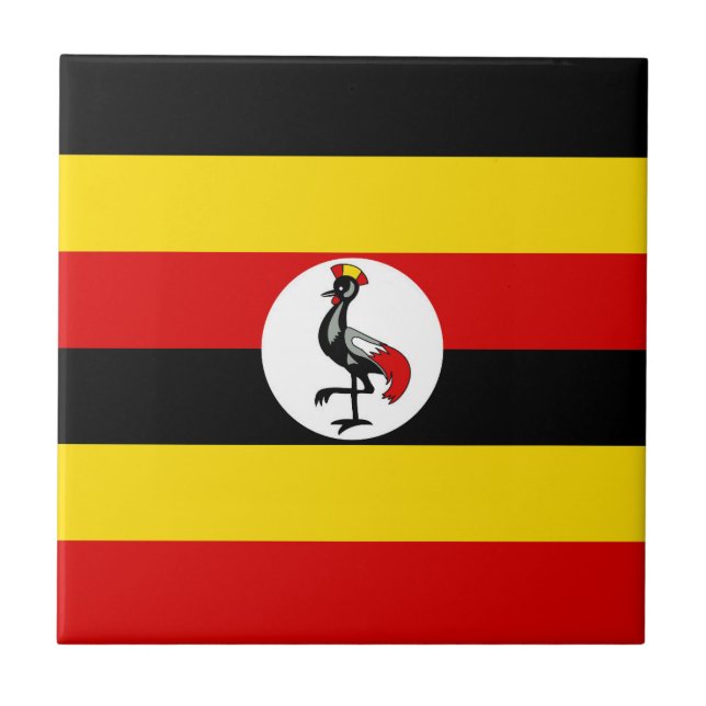 Azulejo Bandera de Uganda (Frente)