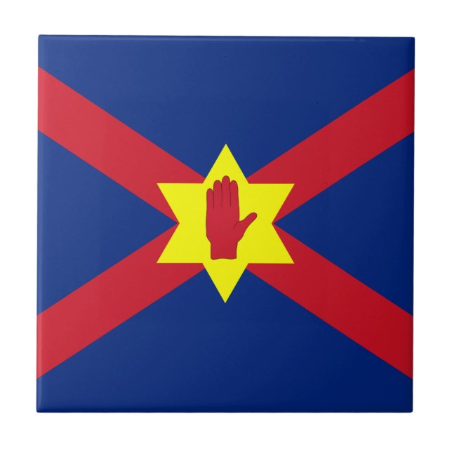 Azulejo Bandera de Ulster Nation (Irlanda del Norte) (Frente)