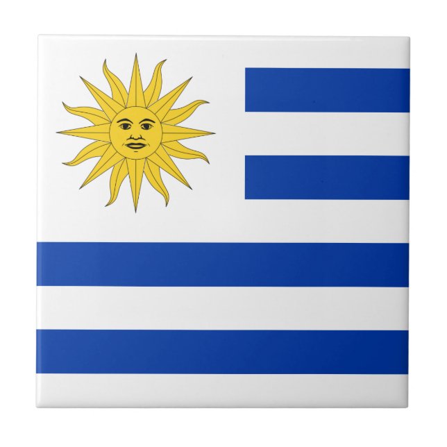 Azulejo Bandera de Uruguay (Frente)