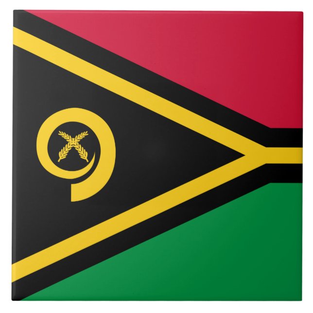 Azulejo Bandera de Vanuatu (Frente)