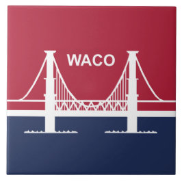 Azulejo Bandera de Waco (Texas, Estados Unidos)