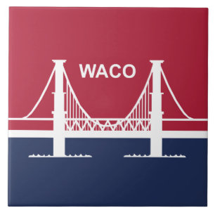 Azulejo Bandera de Waco (Texas, Estados Unidos)