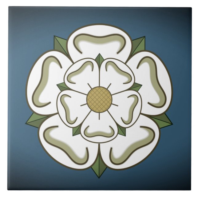 Azulejo Bandera de Yorkshire (Reino Unido) (Frente)