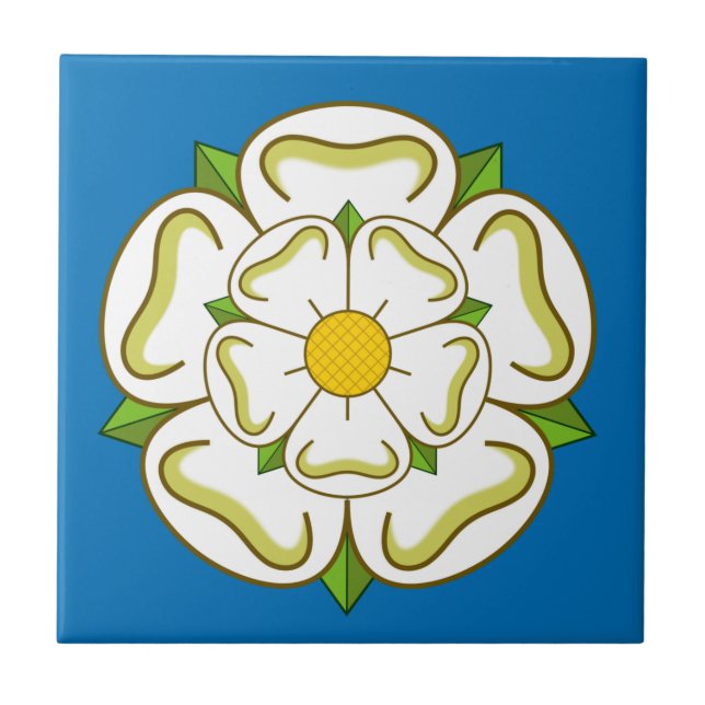 Azulejo Bandera de Yorkshire (Reino Unido) (Frente)