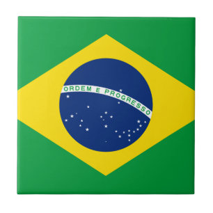 Azulejo Bandera del Brasil