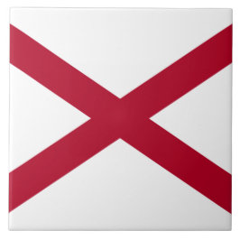 Azulejo Bandera del estado de Alabama