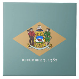 Azulejo Bandera del estado de Delaware (DE, EE. UU.)