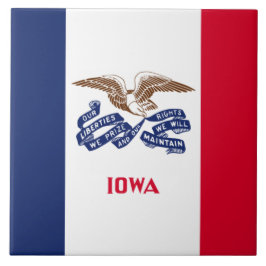 Azulejo Bandera del Estado de Iowa