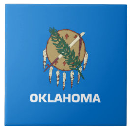 Azulejo Bandera del estado de Oklahoma