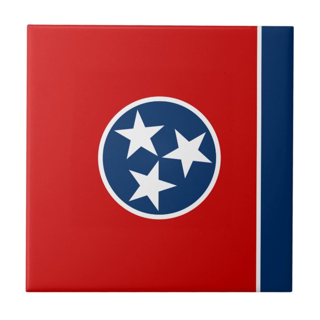 Azulejo Bandera del estado de Tennessee (Frente)