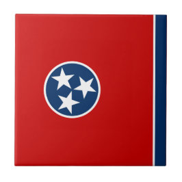 Azulejo Bandera del estado de Tennessee