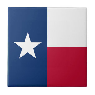 Azulejo Bandera del estado de Texas