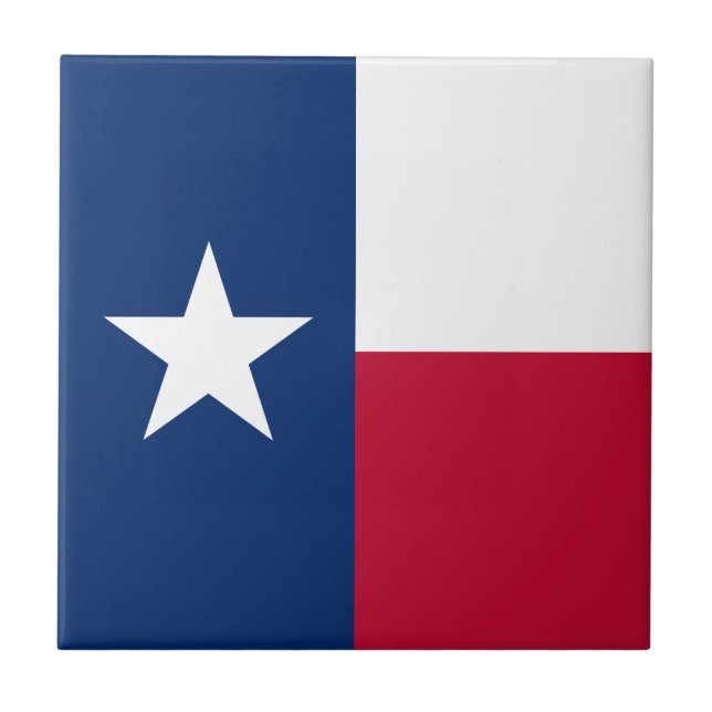 Azulejo Bandera del estado de Texas (Frente)
