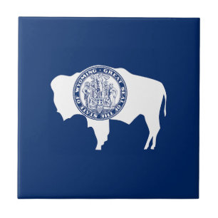 Azulejo Bandera del estado de Wyoming