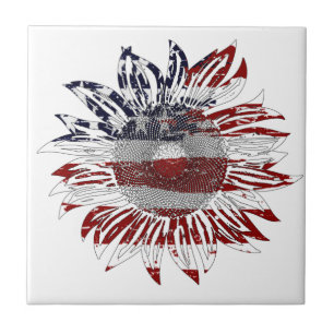 Azulejo Bandera del girasol