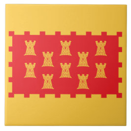 Azulejo Bandera del Gran Manchester (condado del Reino Uni