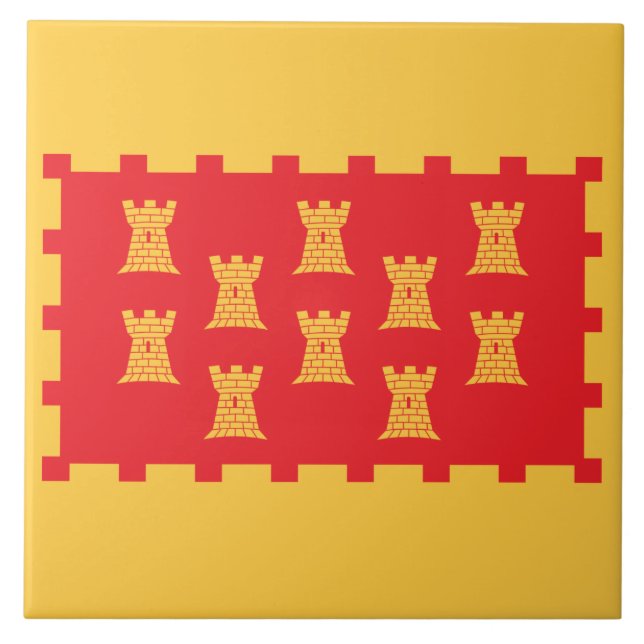 Azulejo Bandera del Gran Manchester (condado del Reino Uni (Frente)