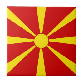Azulejo Bandera del Norte de Macedonia