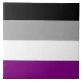 Azulejo Bandera del Orgullo Asexual (As) (Asexualidad)