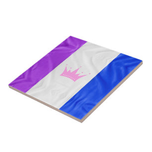 Azulejo bandera del orgullo de la cultura drag de Slippery