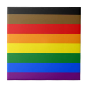 Azulejo Bandera del Orgullo Filadelfia LGBTQ