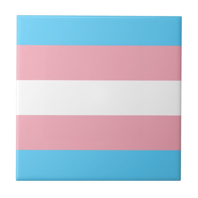 Azulejo Bandera del Orgullo Transgénero (Frente)