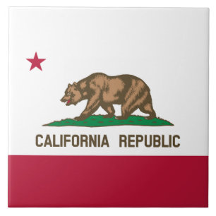 Azulejo Bandera del Oso de la República de California: Cal