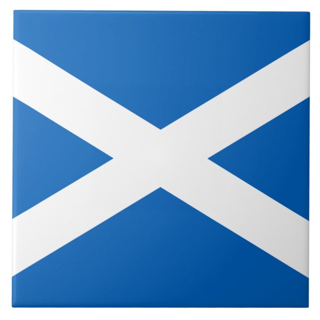 Azulejo Bandera escocesa (Saltire) (Bandera escocesa) (Frente)