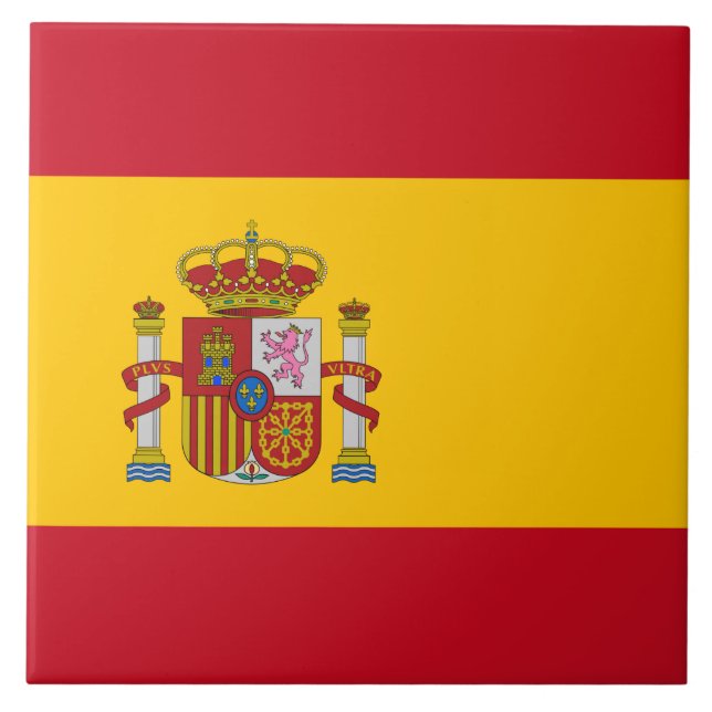 Azulejo Bandera española (España) (Frente)