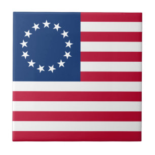 Azulejo Bandera estadounidense de Betsy Ross