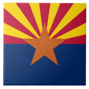 Azulejo Bandera Estatal de Arizona