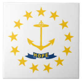 Azulejo Bandera estatal de la isla de Rhode