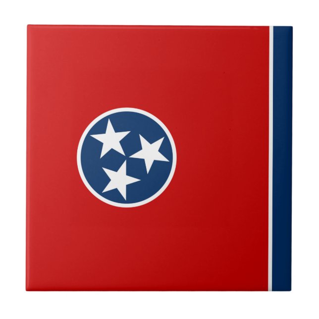 Azulejo Bandera estatal de Tennessee (Frente)