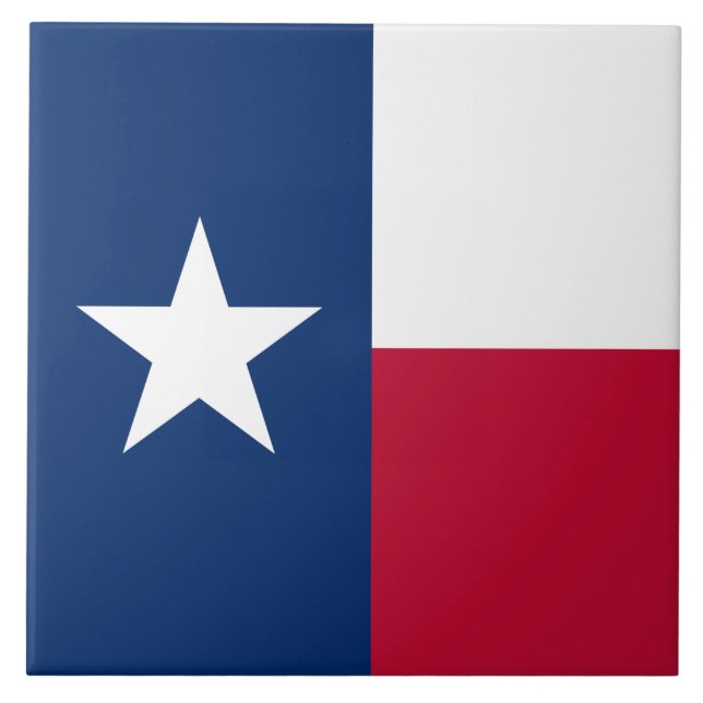 Azulejo Bandera Estatal de Texas (Texas) (Frente)