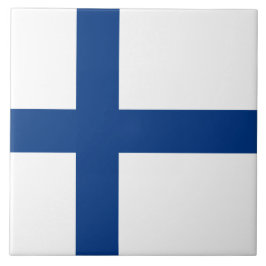 Azulejo Bandera finlandesa (Finlandia)