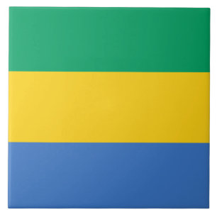 Azulejo Bandera Gabonesa (Gabón)