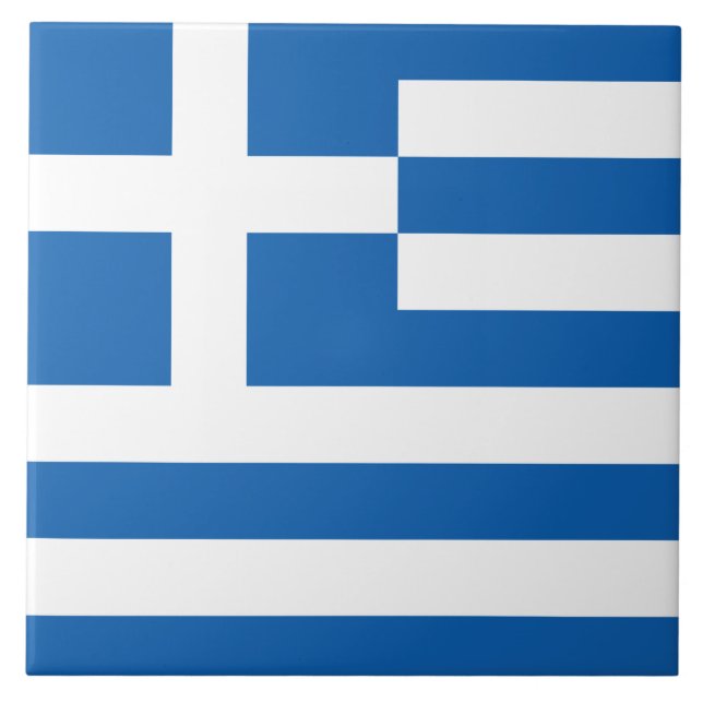 Azulejo Bandera griega (Grecia) (Frente)