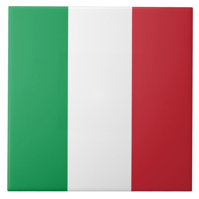Azulejo Bandera italiana (Italia) (Frente)