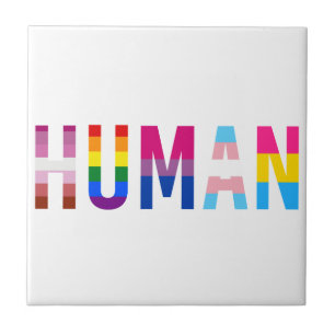 Azulejo Bandera LGBT Humana Mes del Orgullo Gay Transgéner