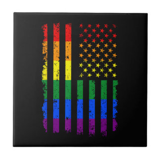 Azulejo Bandera LGBT Mes del Orgullo Gay Transexual