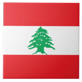 Azulejo Bandera libanesa (Bandera del Líbano)