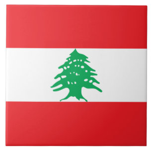 Azulejo Bandera libanesa (Bandera del Líbano)