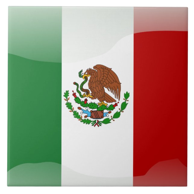 Azulejo Bandera mexicana (Frente)