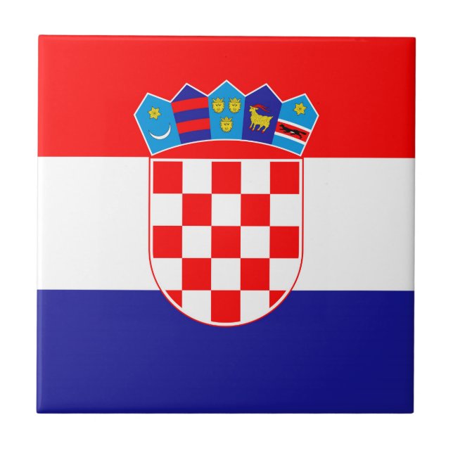 Azulejo Bandera nacional de Croacia Zastava Hrvatske (Frente)