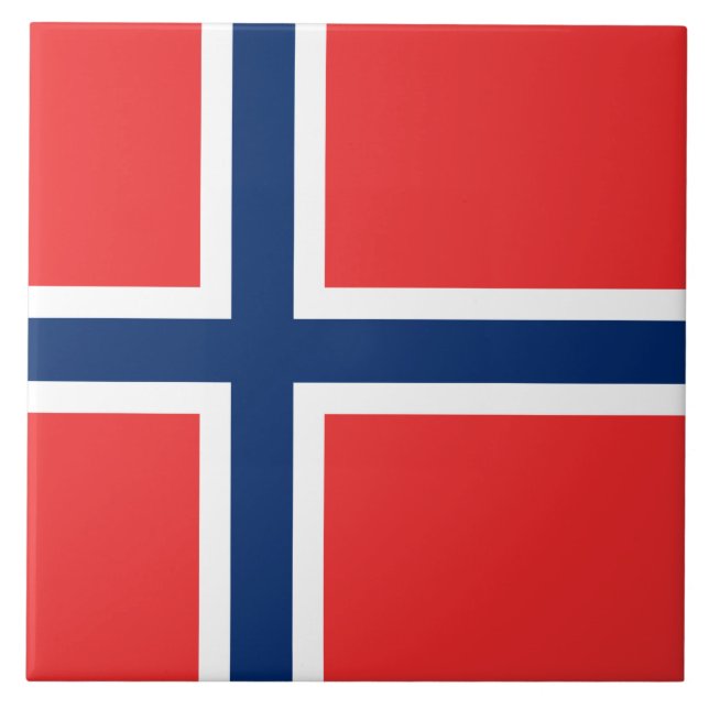 Azulejo Bandera noruega (Noruega) (Frente)