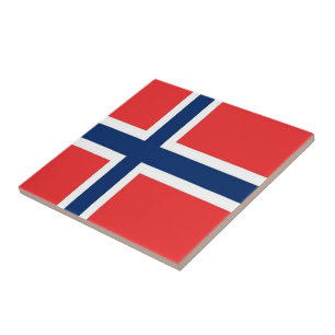 Azulejo BANDERA NORUEGA zNO001, Noruega,