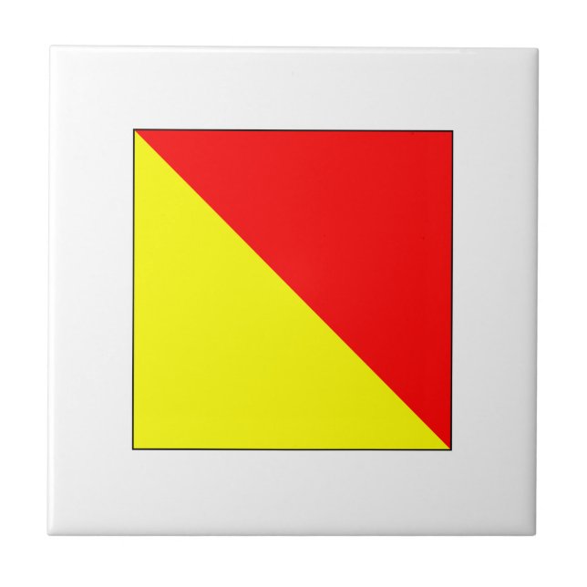 Azulejo Bandera O del ICS (Frente)