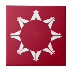 Azulejo Bandera Oglala Lakota Sioux